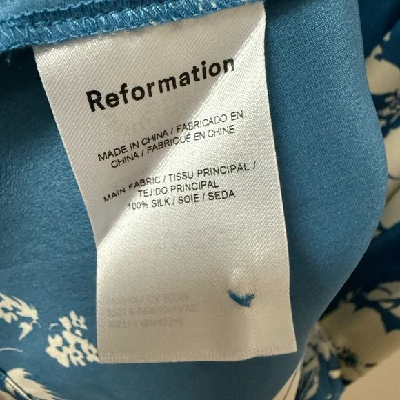 Reformation Gloriana floral-print Silk Dress - Picture 10 of 11